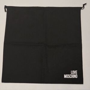 Love Moschino Black Drawstring Dust Bag (Size 14.5" x 15")